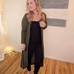 Boho Duster Dark Green